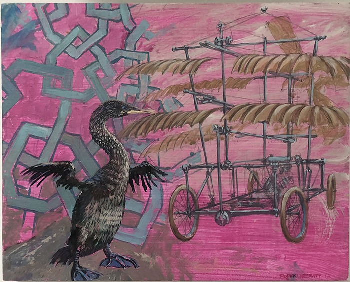 International Series Flying Machine, a painting by Rupert Nesbitt