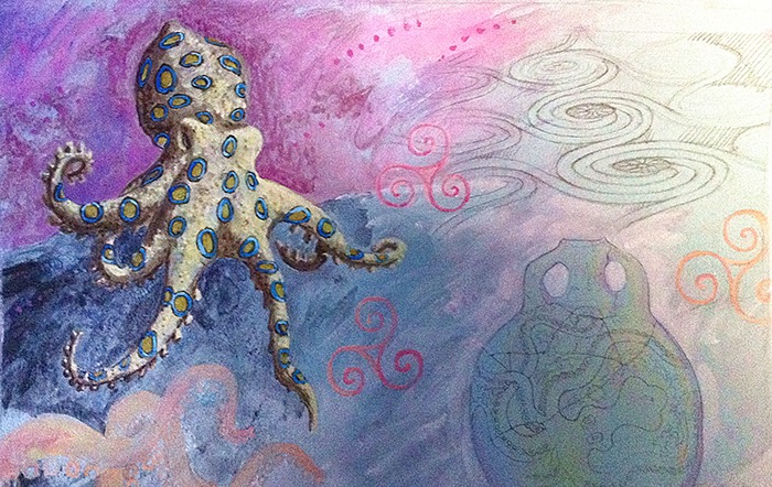 International Series Octopus, a painting by Rupert Nesbitt