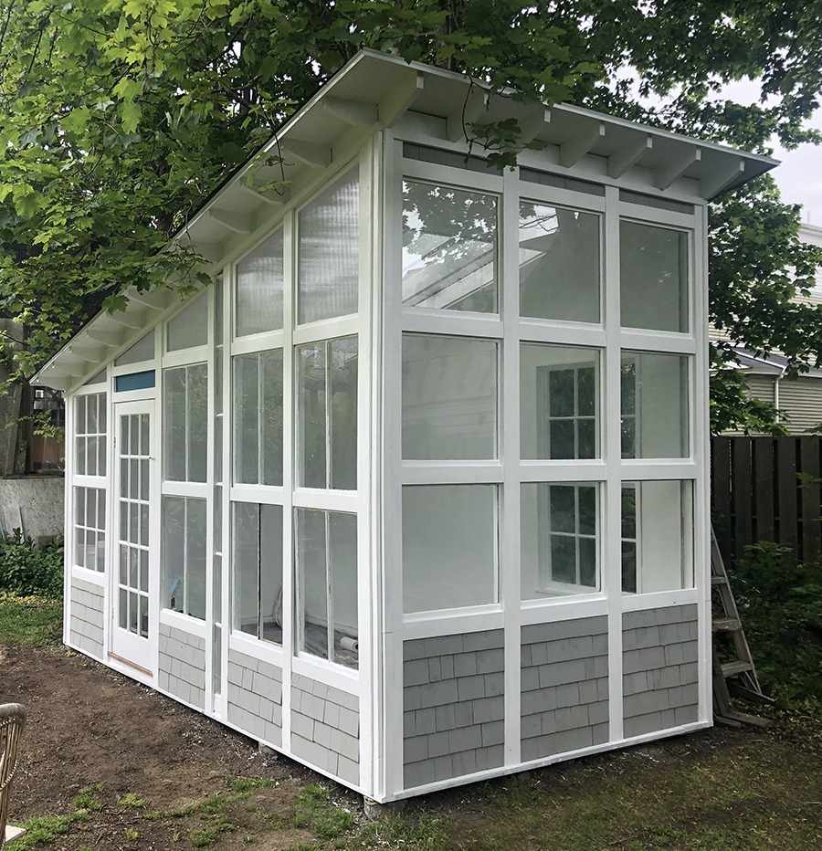 A greenhouse designed and built by Rupert Nesbitt