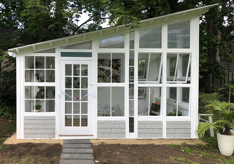 A greenhouse designed and built by Rupert Nesbitt